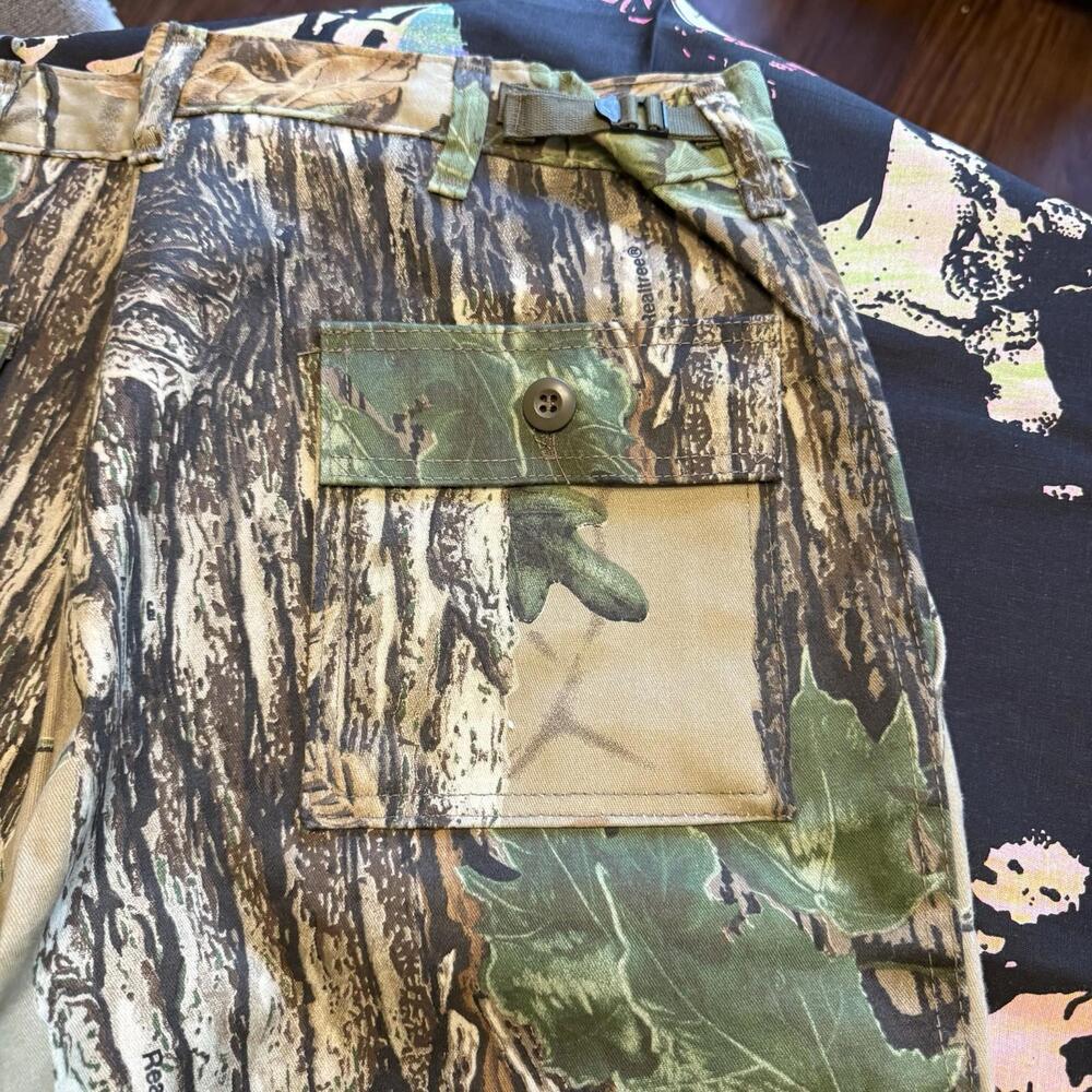 Vintage NWOT 80s Liberty RealTree Camo Hunting Pants Size Mens 38x34 USA - Picture 7 of 8